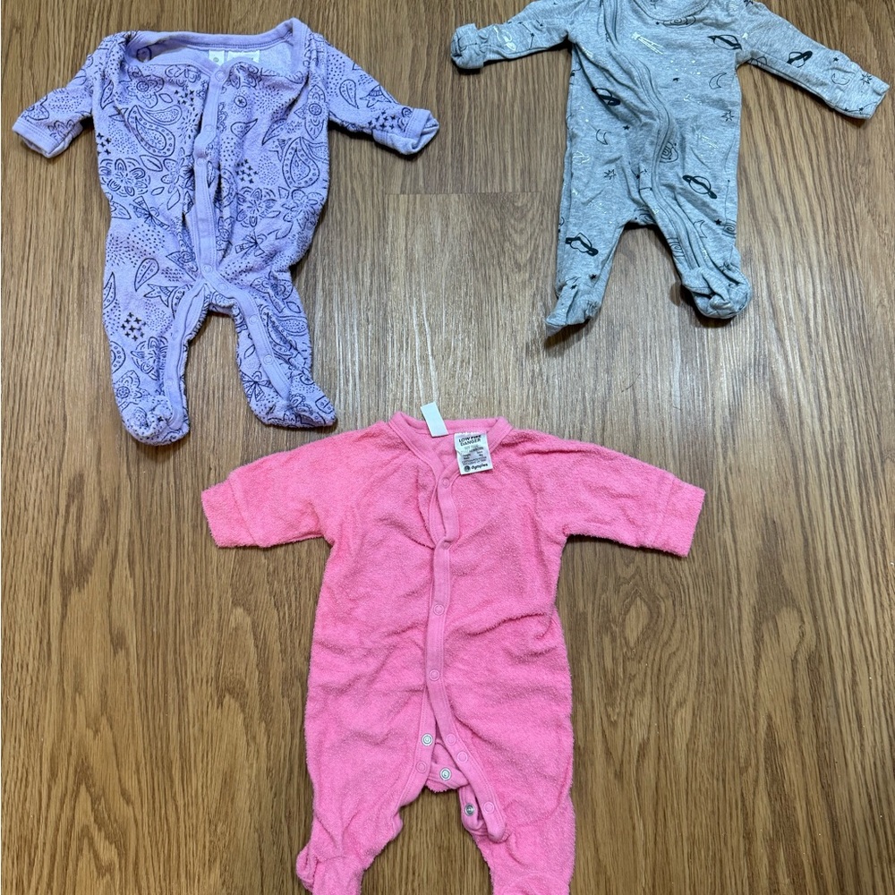 Cotton On Kids One Pieces in Pink, Purple, and Gray